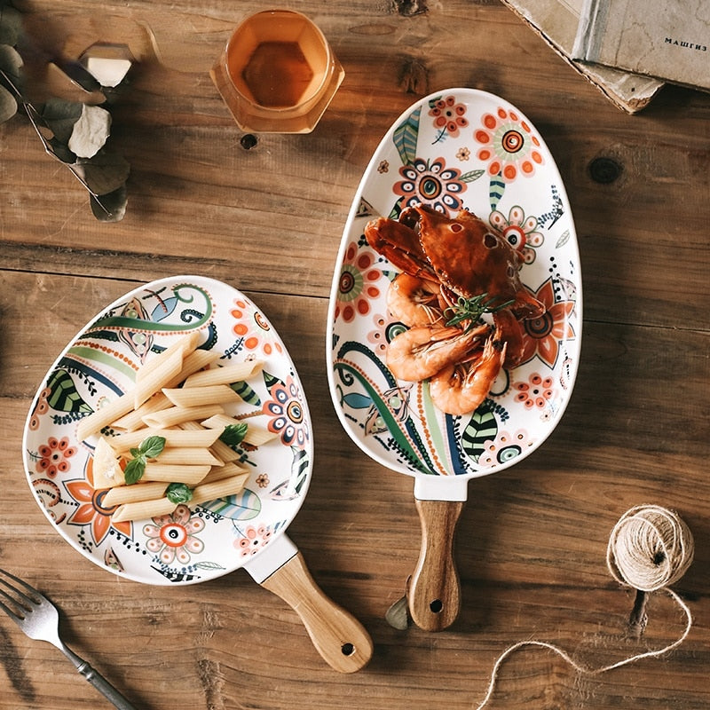 Floral Salad Bowls